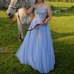 TLC say yes to the dress lilac ball gown.